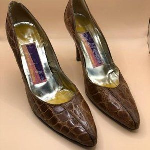 Susan Bennis /Warren Edwards Vintage Alligator Heels 7.5